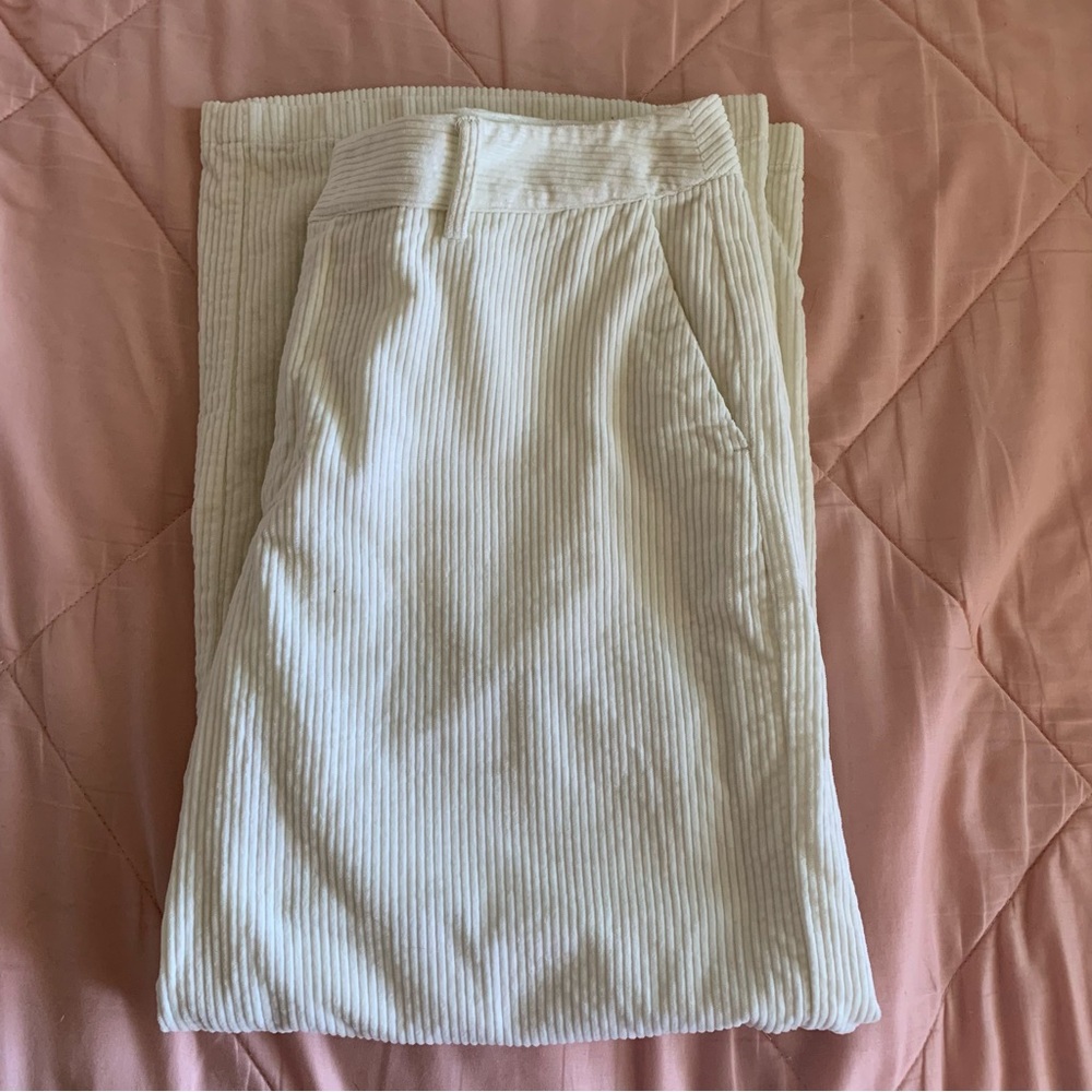 corduroy wide leg pants